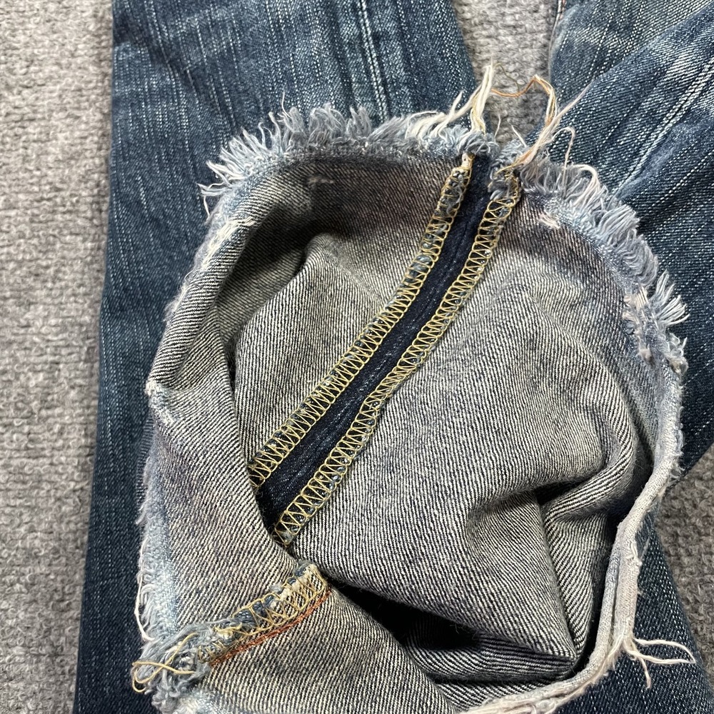 Edwin 511RV Rebel Vintage Jeans 34x33* Relaxed Fit Japanese Raw Denim Distressed - Picture 14 of 16